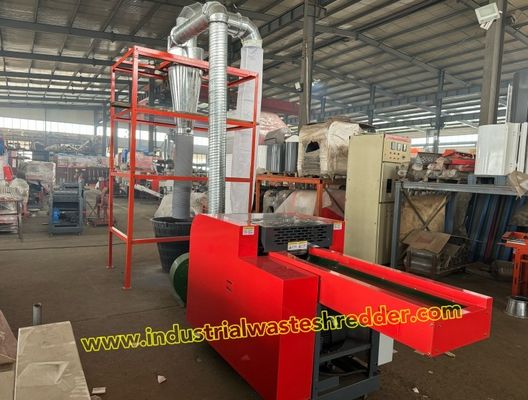 Un buon prezzo. 800F Fiberglass Mesh Crusher Hdpe Net Shredder Machine Risparmio energetico Lama resistente all'usura Motore di taglio da 7,5 kW in linea