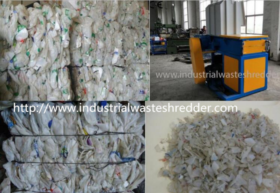 Un buon prezzo. Macchina di plastica del frantoio della bottiglia di grande capacità, doppia trinciatrice della bottiglia di vetro del residuo dell'asse in linea