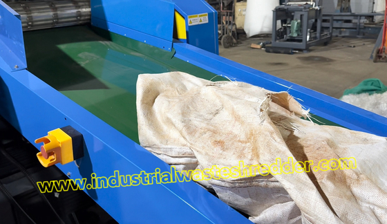 PP Raffia Jumbo Bag Crusher Super Big Sacks Grinder Con Durable Alloy Tool Acciaio Lame Rotative Risparmio di energia 1600B