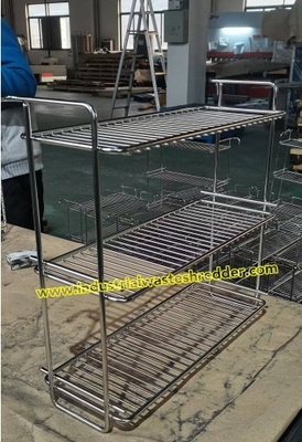 Un buon prezzo. 316 Acciaio inossidabile attrezzature mediche telaio del carrello di trasporto personalizzato OEM scaffale in acciaio inossidabile per uso ospedaliero in linea