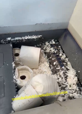 Macchina di triturazione a singolo albero 75KW motore di taglio rotore diametro 400mm rotolo di pellicola di plastica