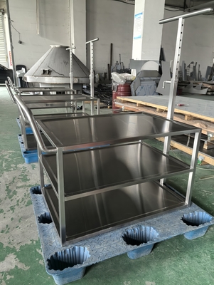 Un buon prezzo. Acciaio inossidabile lamiera metallica Ss Fabbricazione carrello di trasferimento medico lavorazione su misura in linea
